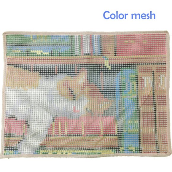 New Rug Making Latch Hooking Kit | Cat with Ducks (52x38cm printed canvas) - Picture 3 of 7